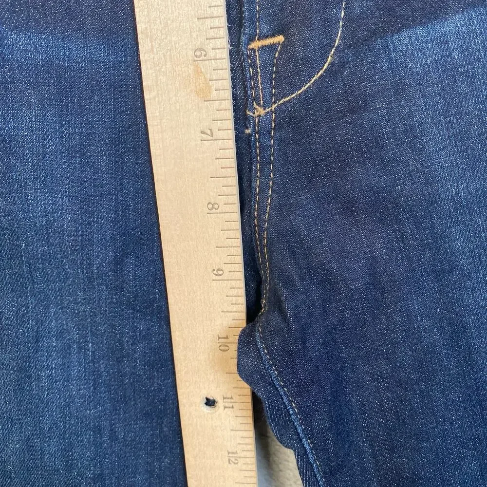 Frame Denim Jeans Women Size 25 Le High Skinny Crop Dark Blue Denim Stretch - Picture 9 of 14